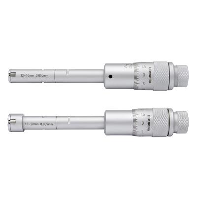Indvendig 3-punkt mikrometre i sæt 12-20 mm inkl. forlænger og kontrolringe
